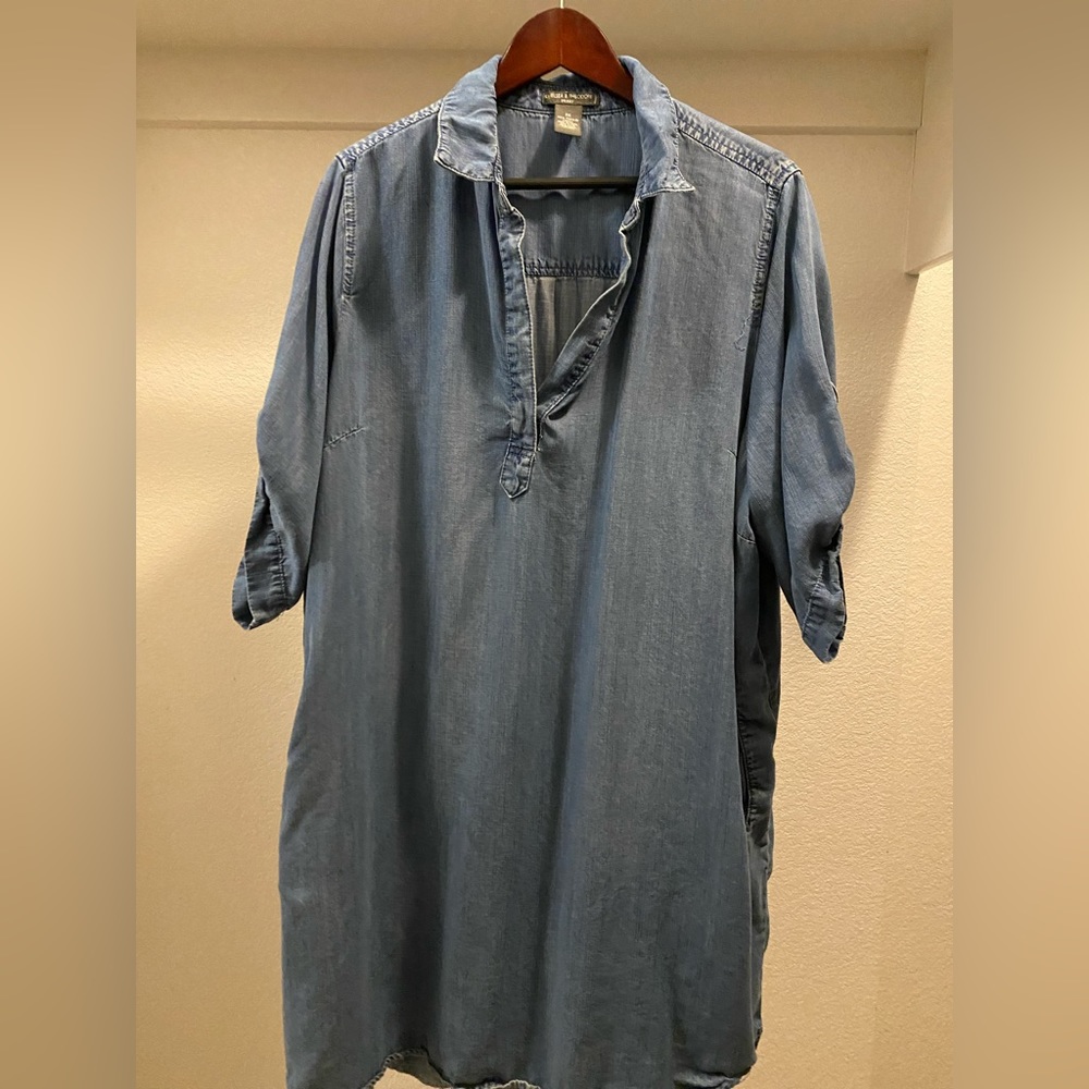 Jean shift dress (IT HAS POCKETS)
